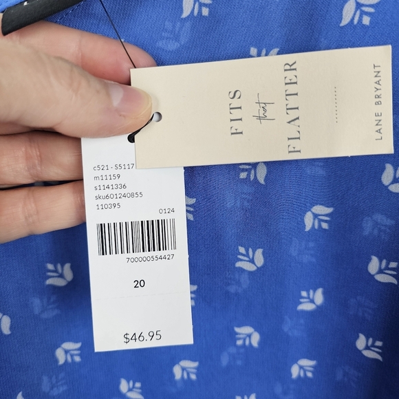 Lane Bryant #1141336 Swing Double-Layer Chiffon Tank NWT - Picture 6 of 10